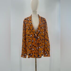 3.1 Phillip Lim For Target Women's Leopard Print Long Sleeve Blazer - XL